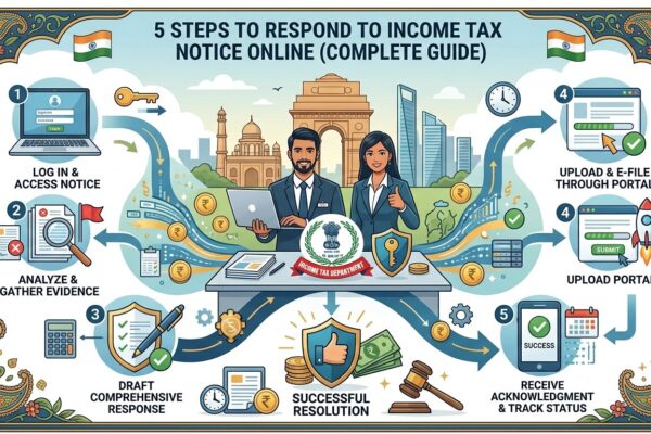 5 Steps to Respond to Income Tax Notice Online (Complete Guide)